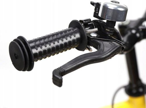 14-calowy rower dziecięcy w z kółkami stabilizującymi żółty. na Arena.pl