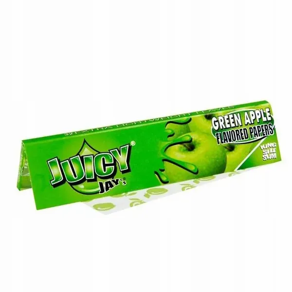 Bibułki Juicy Jay's Green Apple King Size Slim zdjęcie 1