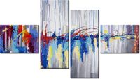 140CM 70 OBRAZ ABSTRAKCYJNY WODOSPAD ŚCIENNY