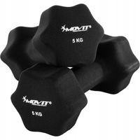 Hantle powlekane/gumowane stałe Movit 2x 5 kg