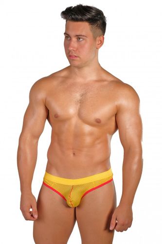 Stringi męskie WJ Air Mesh Yellow S na Arena.pl