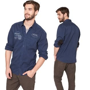 Koszula męska s.Oliver niebieska regular - XL