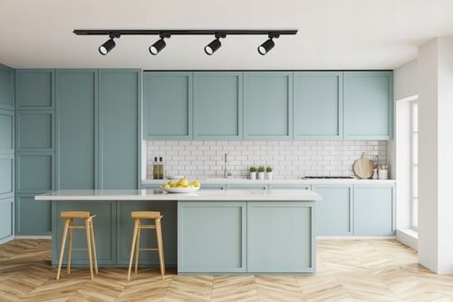 Oświetlenie szynowe 3x Lampa GU10 czarna listwa 1m SZYNOPRZEWÓD reflektor na Arena.pl