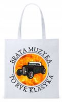 Dla Brata Na Prezent Torba Eco Biała Shopper Z Nadrukiem Ze Zdjęciem