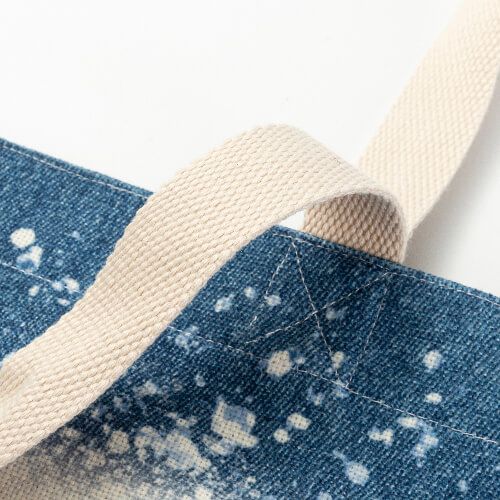 Torba na ramię Bleached Starry Denim do sublimacji zdjęcie 4