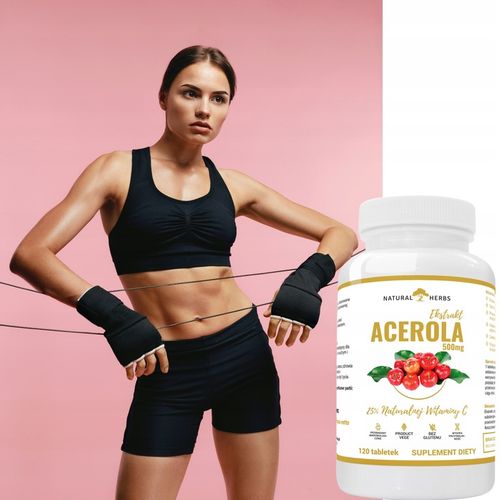 EKSTRAKT ACEROLA 500mg Naturalna Witamina C 120tab na Arena.pl