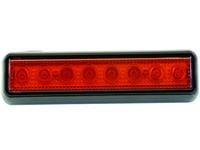 mocna Lampa 8 LED 20x5 cm czerwona przeciwmgłowa 12v 24v jakość