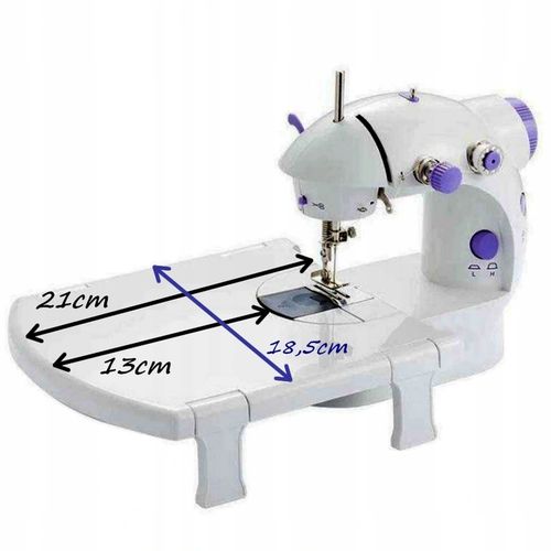 Mini maszyna do szycia dla dzieci nić igła akcesoria + stolik pedał na Arena.pl