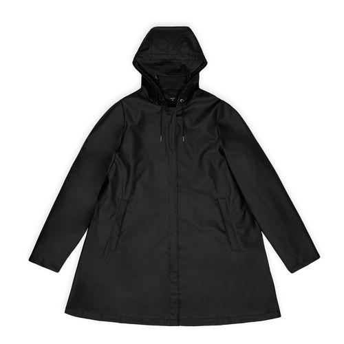 Rains damski płaszcz przeciwdeszczowy A-LINE W JACKET W3 18050 01 BLACK L na Arena.pl