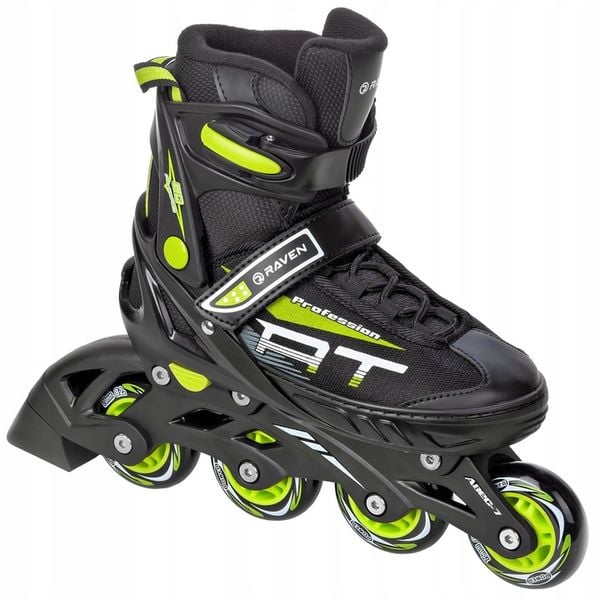 Rolki Regulowane RAVEN Profession Black/Lime 31-35 zdjęcie 1