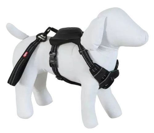 Szelki dla psa z wbudowaną smyczą automatyczną Zolux Easyride XL czarne na Arena.pl