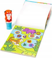 MELISSA & DOUG KSIĄŻECZKA ZE STEMPELKIEM I NAKLEJKAMI 300 SZTUK TYGRYSEK