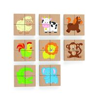 Drewniane Puzzle Magnetyczne Zwierzeta Ukladank