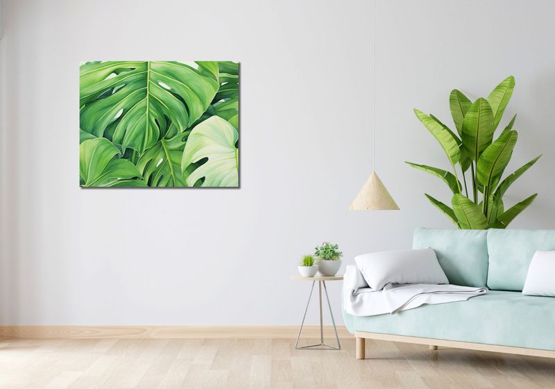 Obraz 90x70cm Tajemnice Liści zdjęcie 2