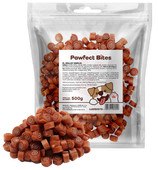 Przysmaki smaczki dla psa naturalne treningowe królik 500g PAWFECT BITES