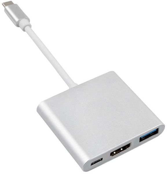 Adapter USB Type-C – HDMI 4K, USB 3.0, USB-C, PD Maclean zdjęcie 2