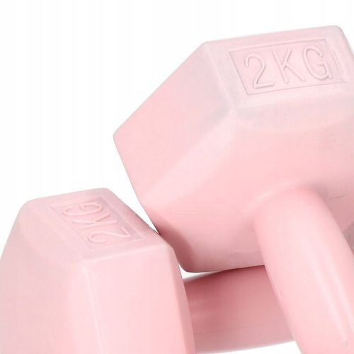 HANTLE 2x2kg ZESTAW CIĘŻARKI HANTELKI DO ĆWICZEŃ W DOMU HEKSAGONALNE na Arena.pl