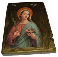 Ikona Święta Lucyna patronka osób niewidomych
