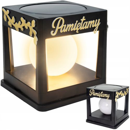 Znicz solarny LED wieczny lampion NA GRÓB statuetka CMENTARZ dekoracja na Arena.pl