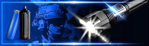 METALOWA Latarka Taktyczna LED Akumulatorowa MOCNA Szperacz Reflektor +Zoom na Arena.pl