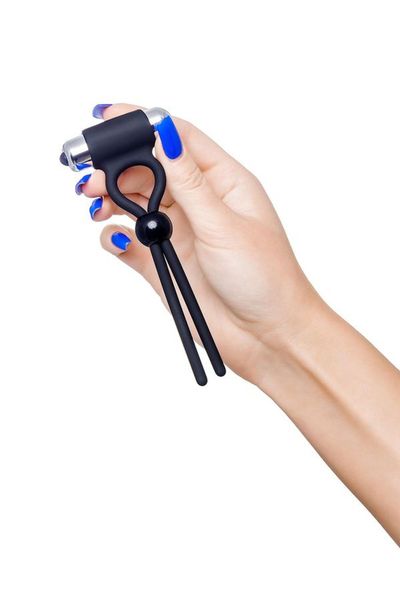 A-Toys Erection Enhancing Lasso Ect , Black, Silicone, 14Cm zdjęcie 4