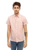 WRANGLER SS 1 PKT SHIRT SILVER PINK W5J7LOXTU M