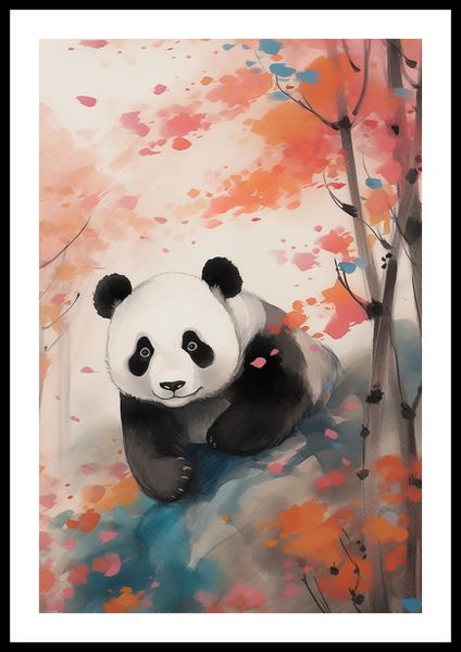 Plakat 40x60cm Panda wśród Klonów zdjęcie 3
