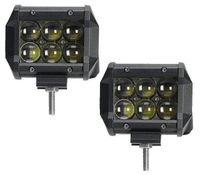 2*Halogen samochodowy motocyklowy doświetlacz 6led 18w 1800lm IP68