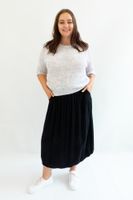 Czarna Spódnica Bombka z Kieszeniami Maxi UNI