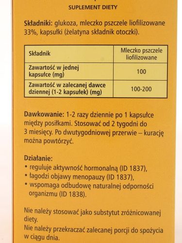 Mleczko pszczele - Bartpol - 30kaps na Arena.pl