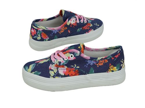 TRAMPKI TENISÓWKI PLATFORMA 9101 JEANS *39 na Arena.pl