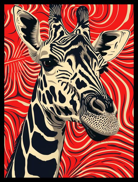Plakat 30x40cm Wzrok Żyrafy zdjęcie 2
