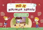 Moje pierwsze zdania z naklejkami wielokrotnego użytku zeszyt 2