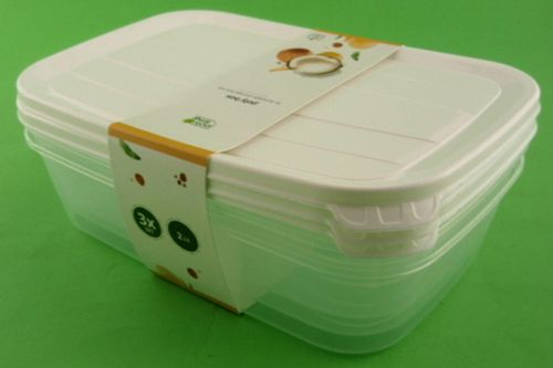 ZESTAW KOMPLET 3 POJEMNIKÓW ŻYWNOŚCI 2 L na Arena.pl