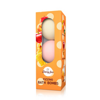 Delia Musujące kule kąpiel MLEKO JABŁKO BRZOSKWINIA