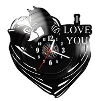 Zegar ścienny z płyty winylowej Batman i Kobieta Kot 619.14