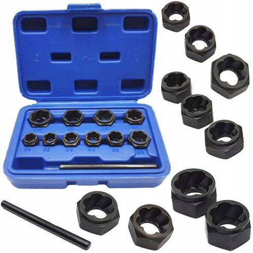 Nasadki Falon-Tech FT1005 do uszkodzonych śrub i nakrętek 11 el. Cr-Mo na Arena.pl