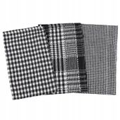 Ręczniki Ścierki Kuchenne 100% Bawełna 35x55cm Moraj Zestaw 3 SZT CZARNE