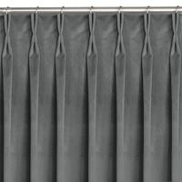 Zasłona VILA velvetowa na flexach 135x225 grafitowa wzór 1 Homede