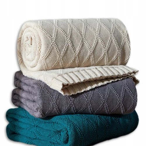 KOC CZYSTA BAWEŁNA 180cm wzór WAFEL LOFT DLA ALERGIKÓW NA PREZENT ŚWIĘTA na Arena.pl