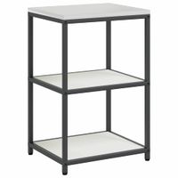 Półka do przechowywania w kuchni z półką Biały Stal