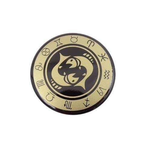 Ryby - znak zodiaku - magnes. Śr. 6cm; metal emaliowany na Arena.pl