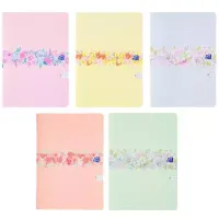 Zeszyt A5/60K Kratka Flowers (5Szt) Oxford