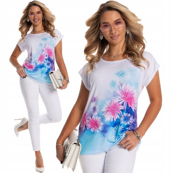 Śliczna Urocza Kobieca BLUZKA Damska Dużo Rozmiarów POLSKI PRODUKT zdjęcie 1