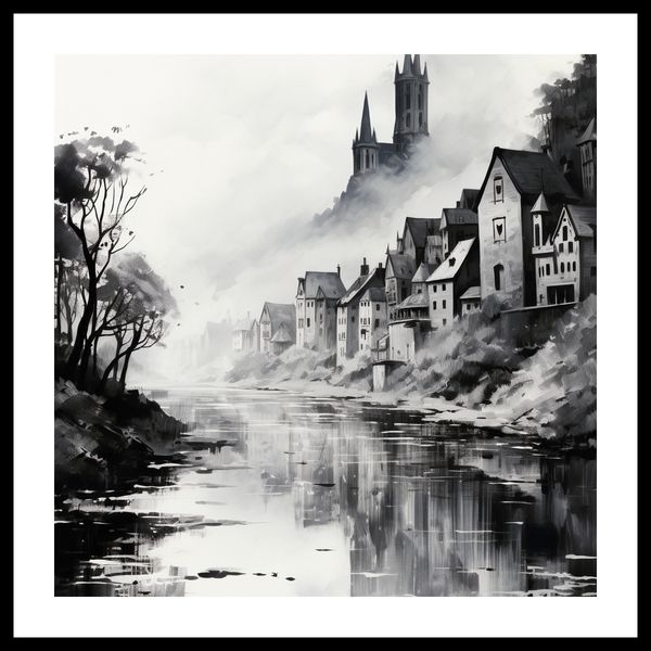 Plakat 40x40cm Mglisty Refleks zdjęcie 3