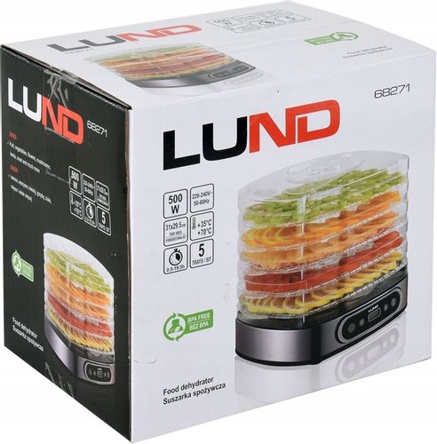 LUND SUSZARKA SPOŻYWCZA DO GRZYBÓW OWOCÓW WARZYW 500W CZASOMIERZ 5 TAC na Arena.pl