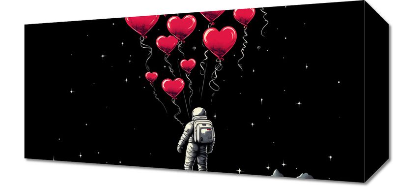 Obraz 40x20cm Astronauta Własnych Celi zdjęcie 1