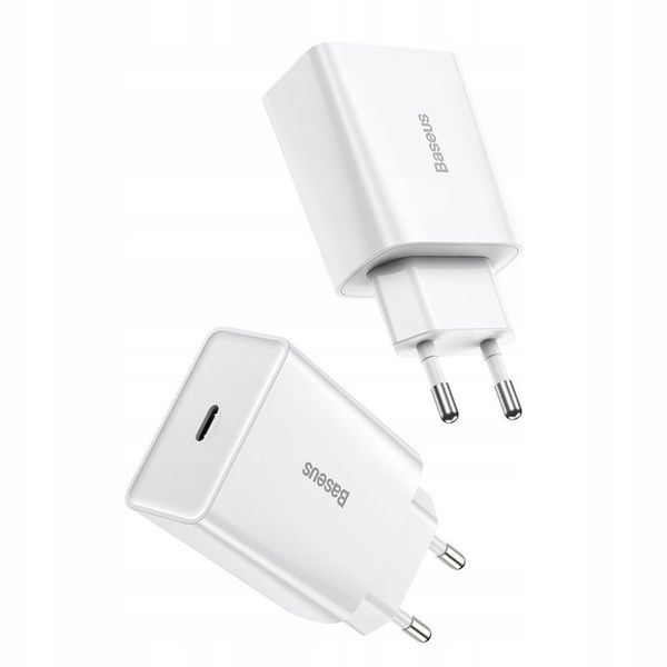 BASEUS SZYBKA ŁADOWARKA SIECIOWA MOCNA ZASILACZ USB-C TYPE-C QC 3.0 PD 20W zdjęcie 9