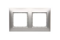 Simon54 Ramka na 2-moduły DR2/43 srebrny