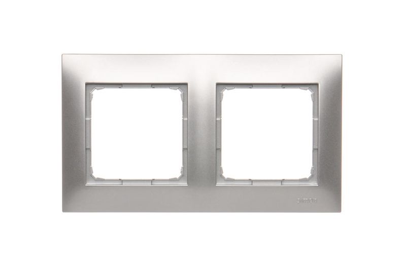 Simon54 Ramka na 2-moduły DR2/43 srebrny zdjęcie 1